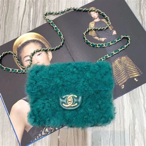 chanel fur bag green|Chanel bag france website.